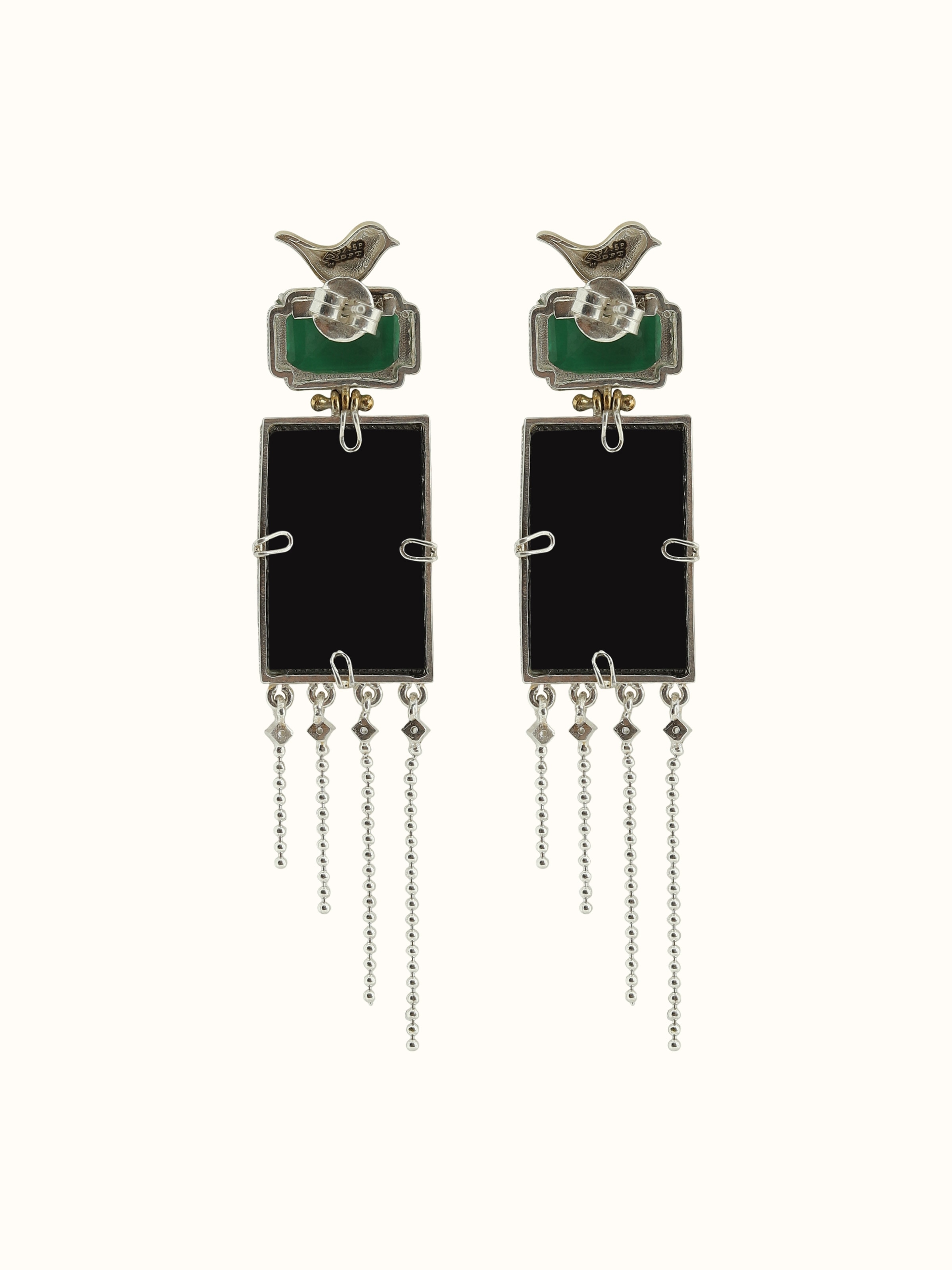 Parchinkari Silver Drop Earrings