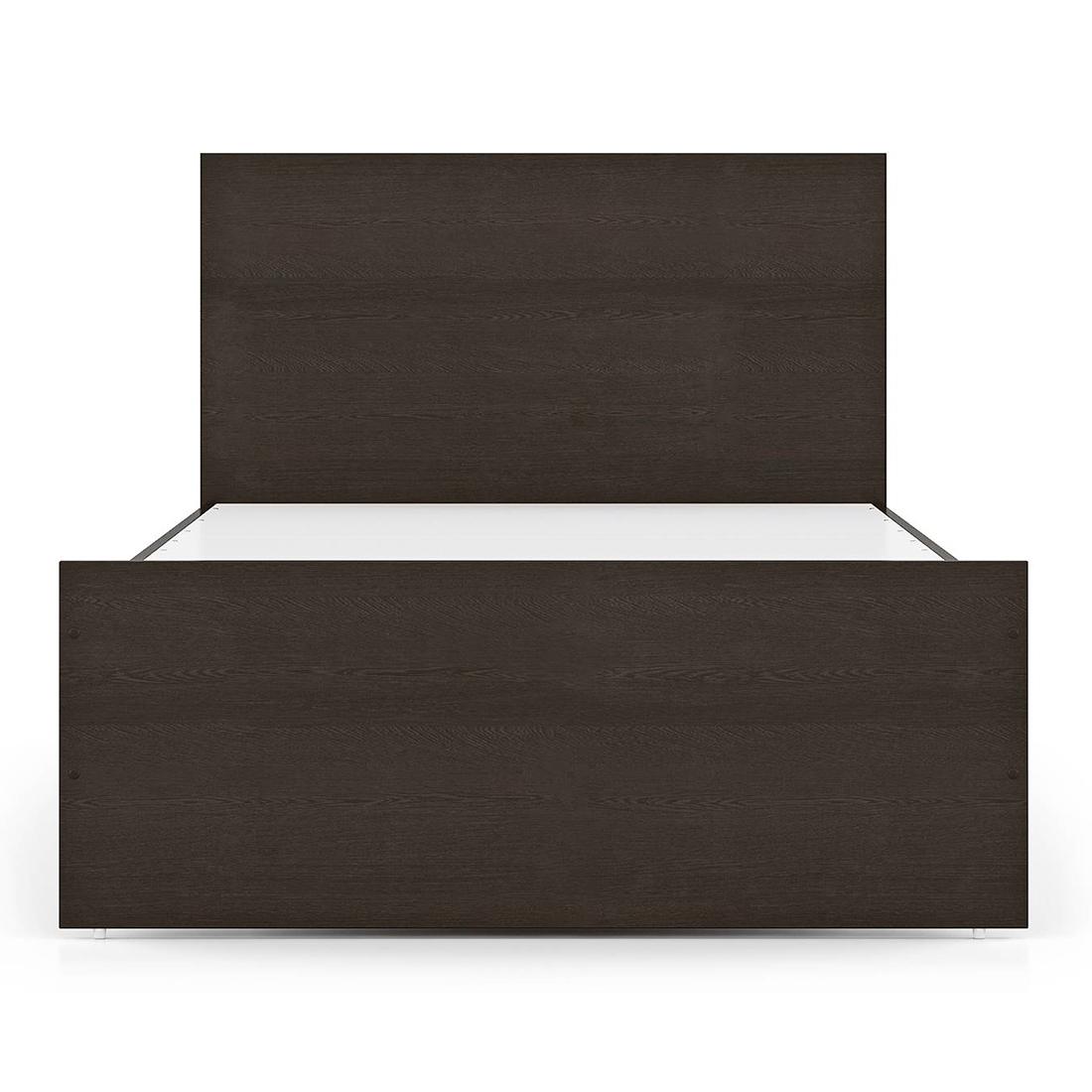 Wren Engineered Wood Single Size Box Storage Bed In Dark Wenge Finish