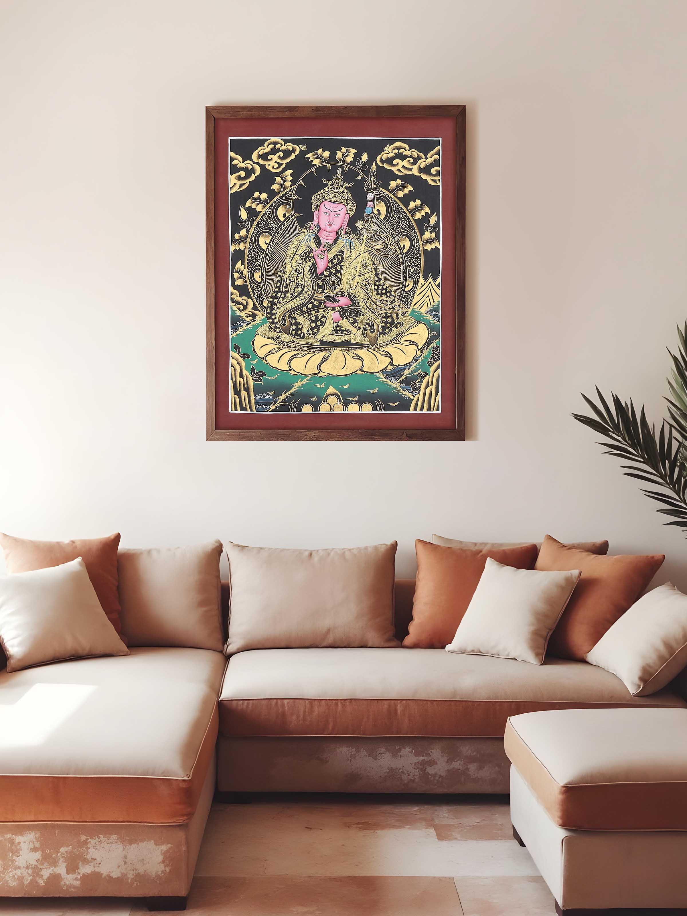 Guru Rinpoche Thangka Painting