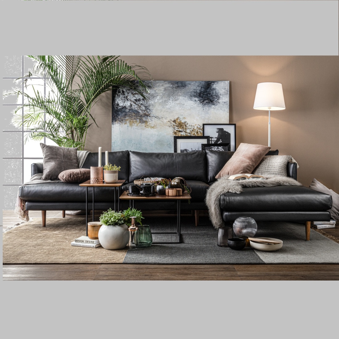 Scandinavian Destry Coffee Table Walnut Finish-image-20