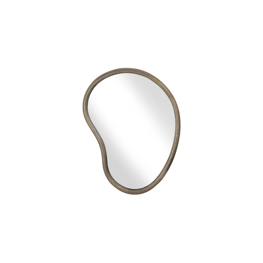 CarvedAntique Brass Wall Mirror - Cocovey
