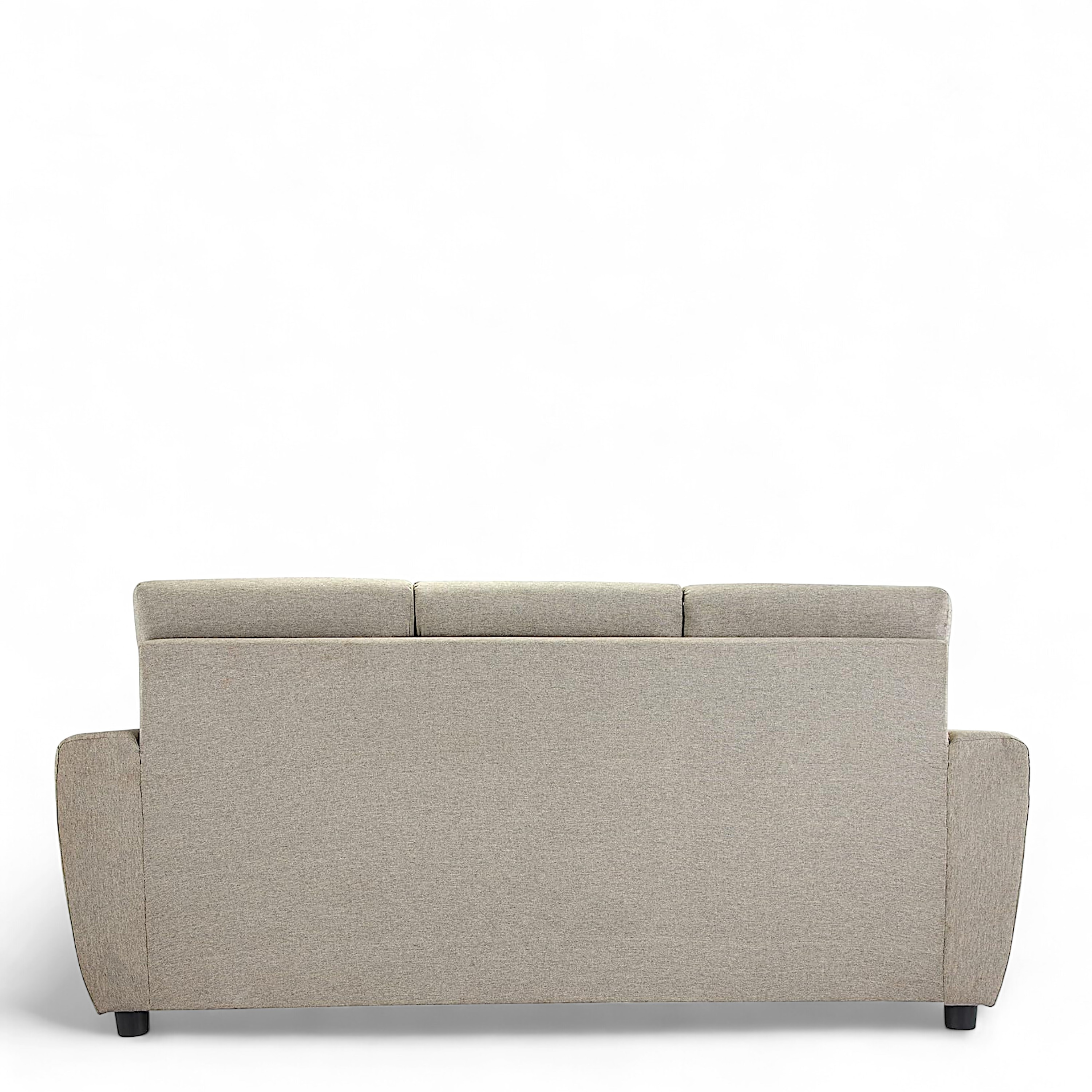 Dayton Pine Wood Contemporary 3+2 Seater Sofa (Caramel Brown Fabric)