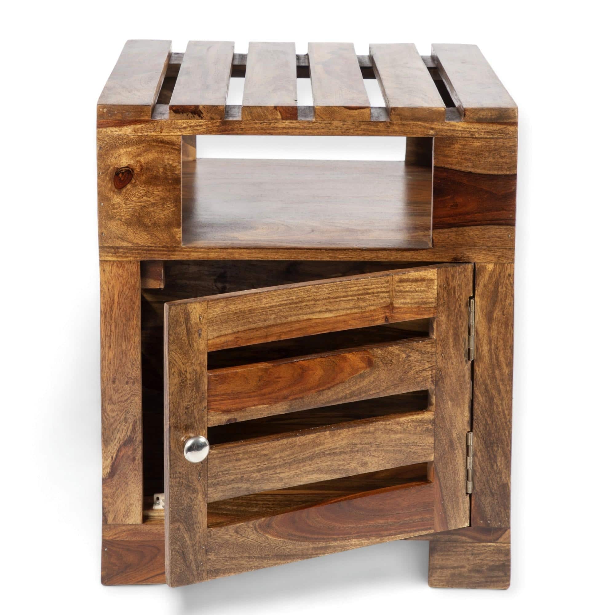 Harvey Side Table - Teak Finish