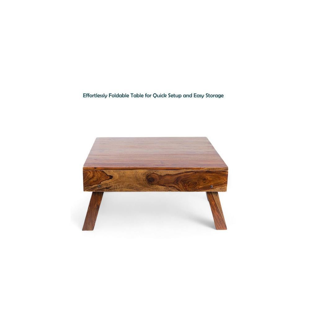 Bradford Sheesham Wood Coffee Table In Teak Finish