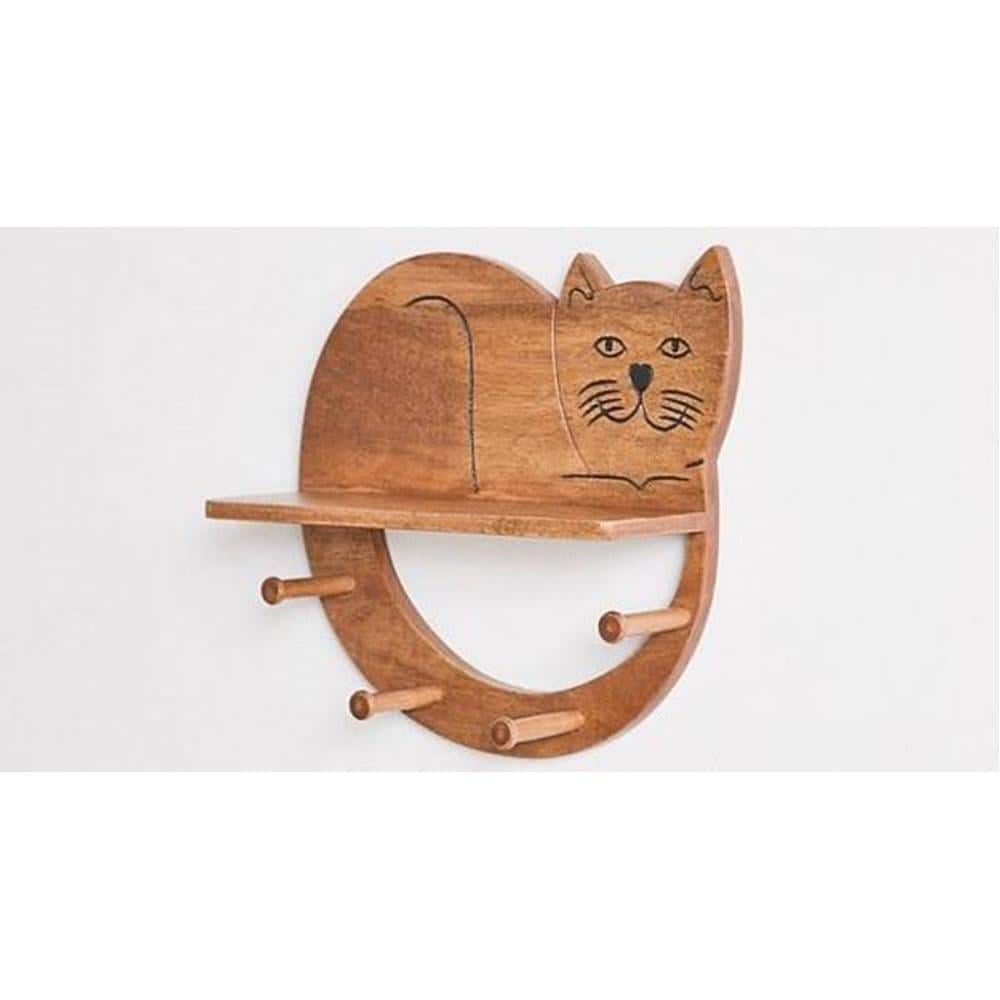 WOODENMOOD Round Wall Rack