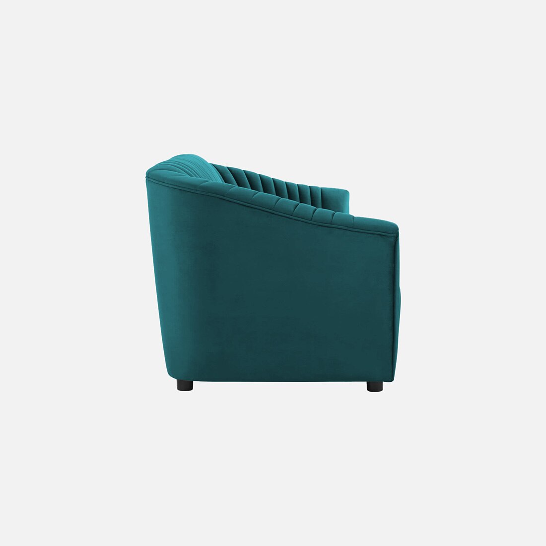 Camro Fabric Sofa (Teal Blue)