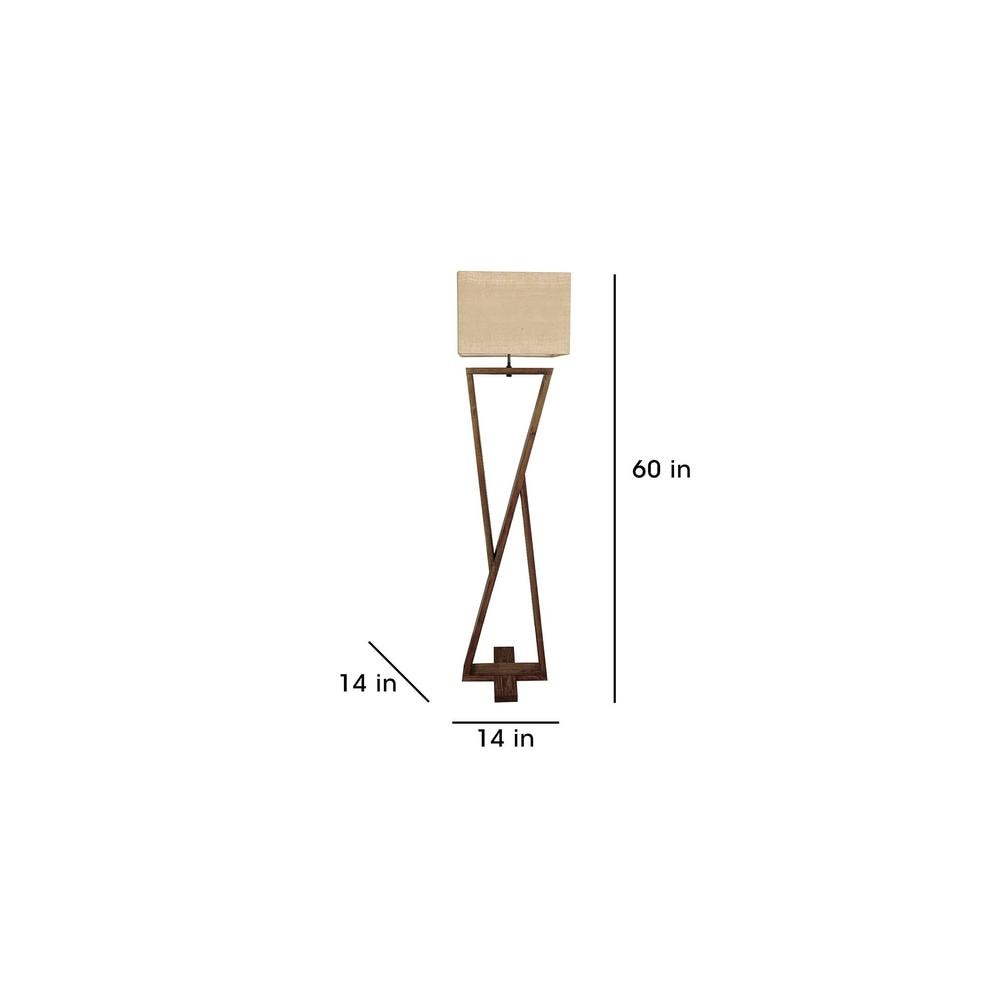 Chloe Beige Jute Floor Lamp with Beige Jute Base