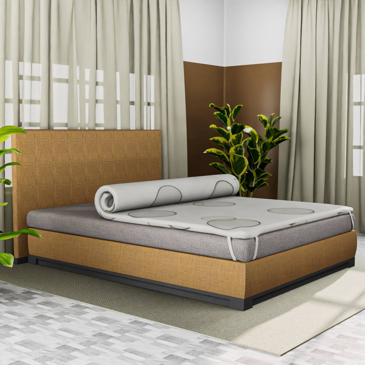 Drilled Air Cool Topper Latex 75X48 - Neend Mattress