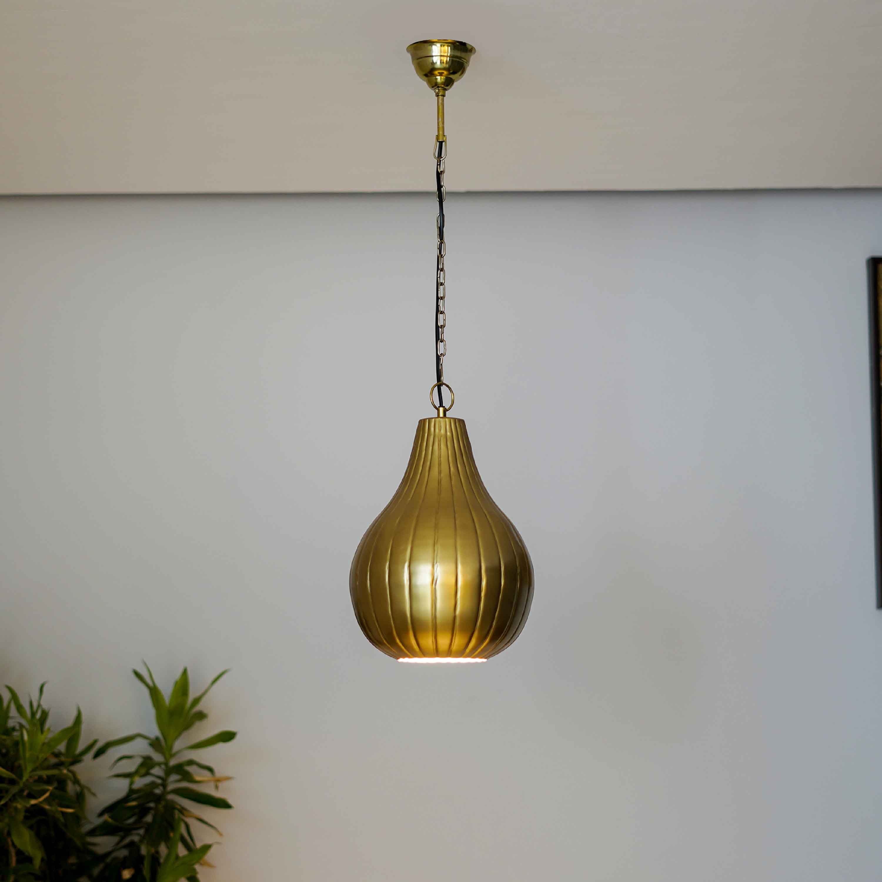 Joanna Metal Pendant Light With Brass Finish