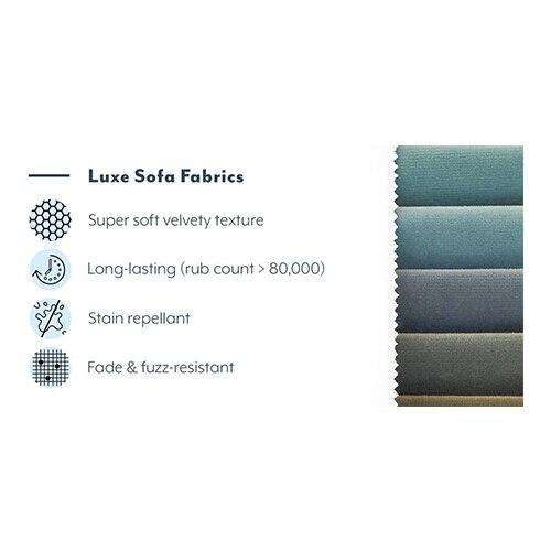 Adelaide Sofa Set (Colour: Fawn Velvet, Seater: 3+2+1+1)