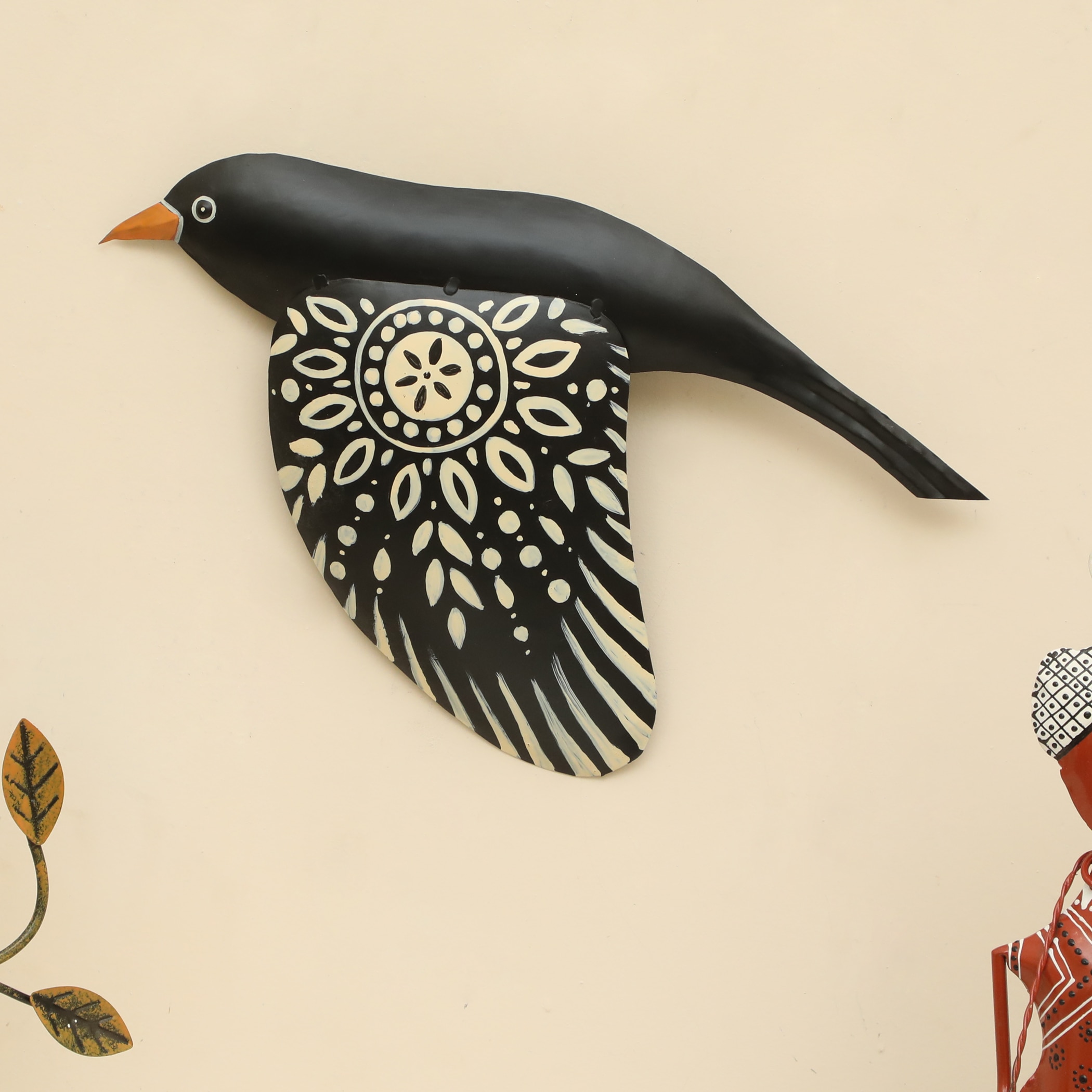W-Falguni Abstract Metal Wall Decor in Multicolor Set of 1