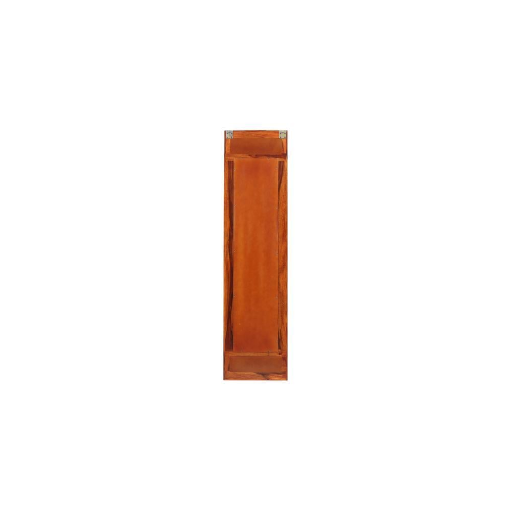 clarke solid wood mirror in honey oak colour