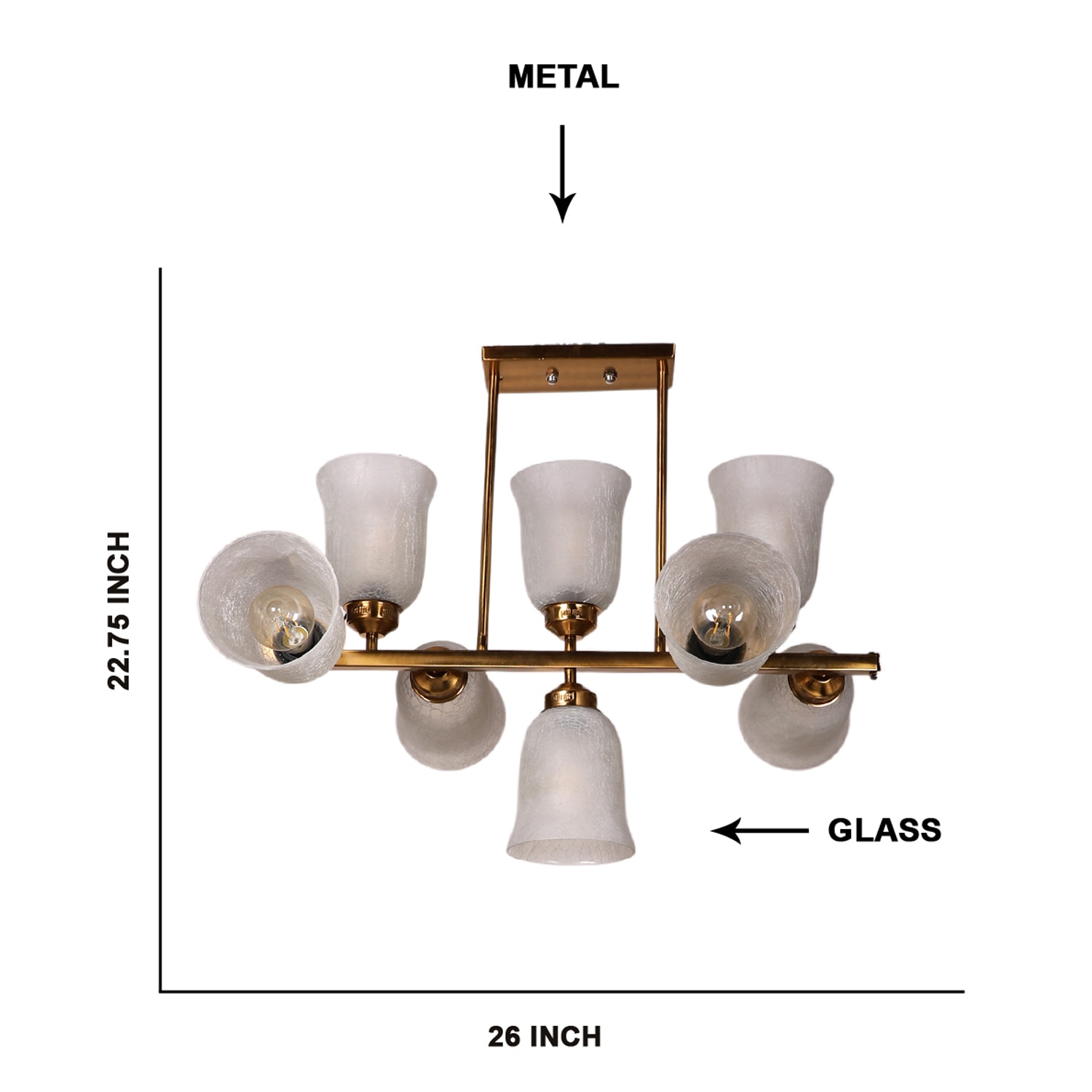 Devansh Gold Wall Mounted Lamp With Black Cotton Shade