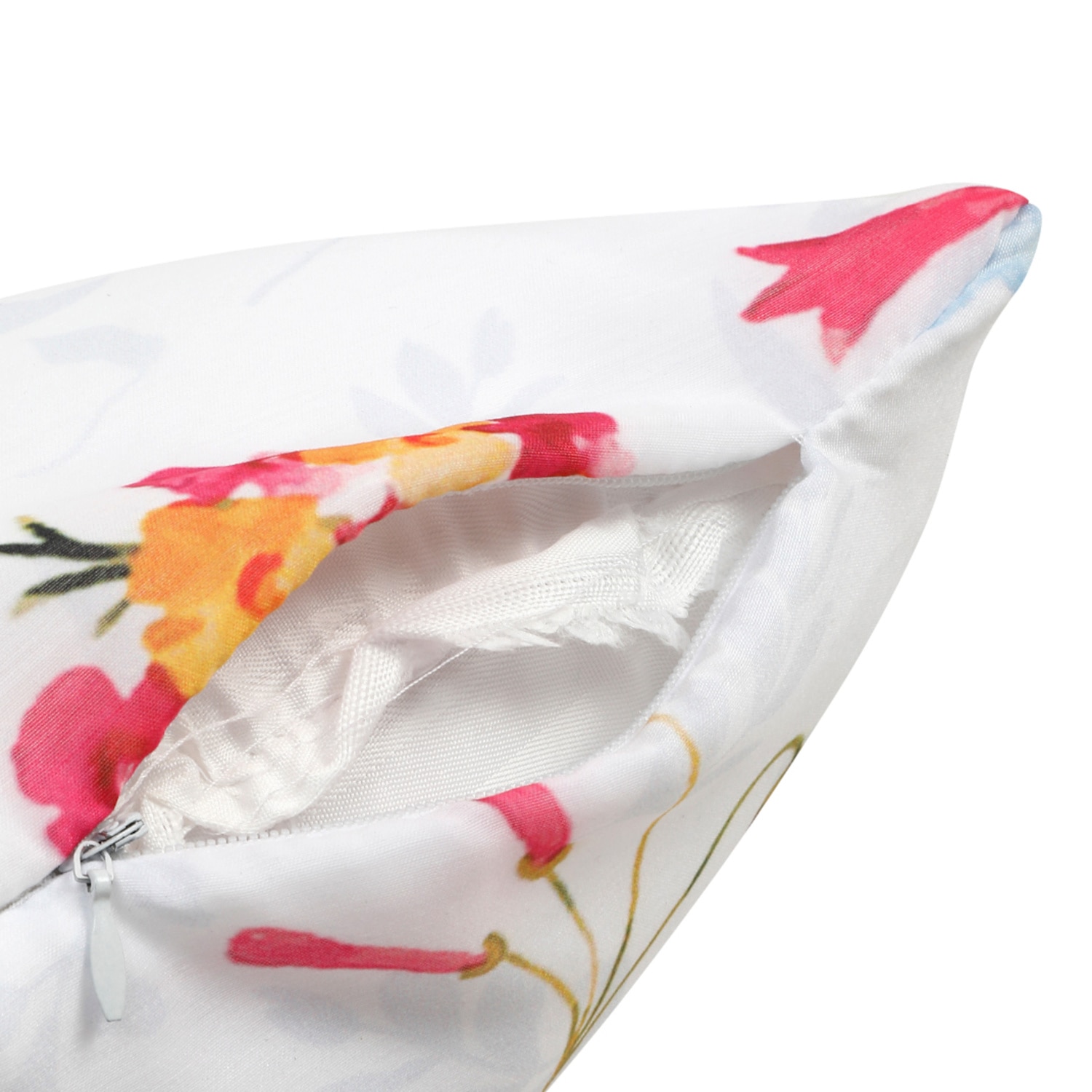 Set Of 2 Floral Square Cushion Covers