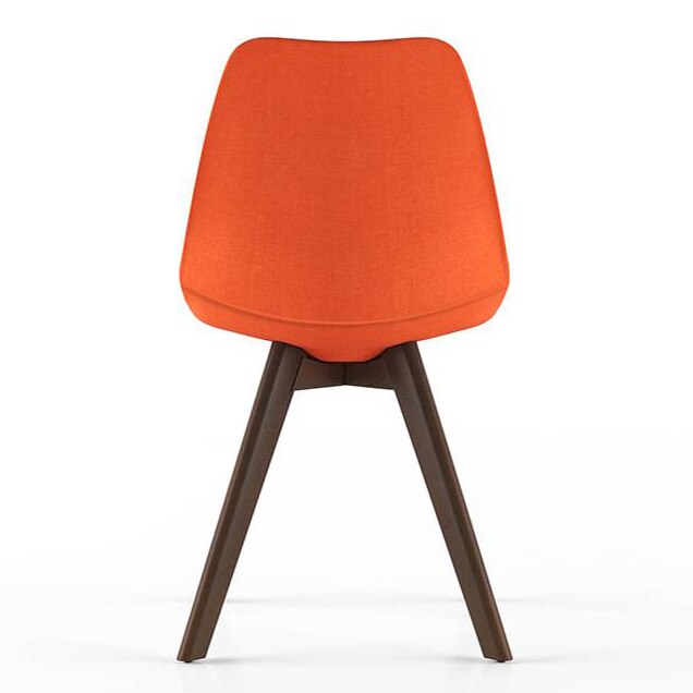 Pashe Fabric Accent Chair in Rust Colour