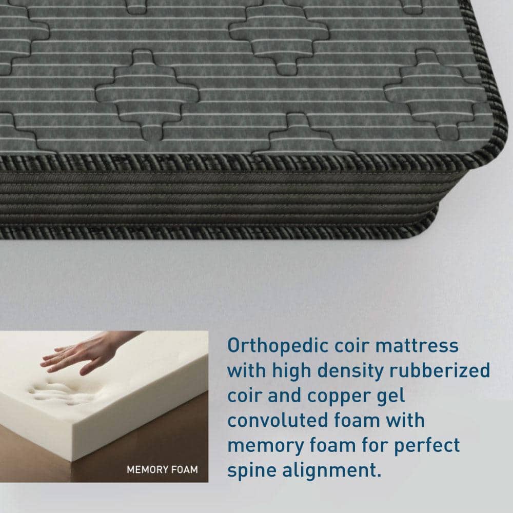 Ortho Active Orthopedic Coir Memory Foam Mattress (78 x 36 in, 6 Inches)