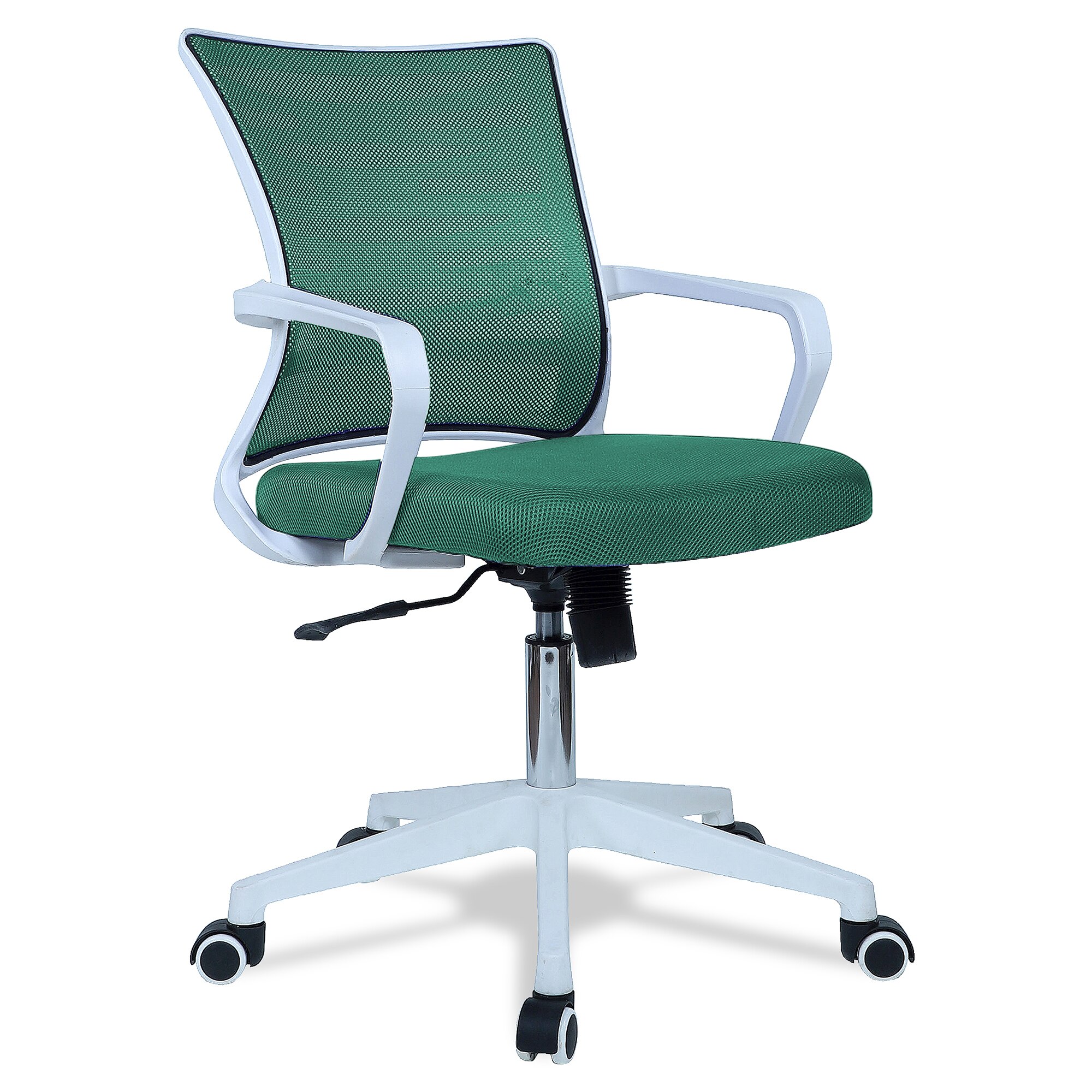 Iinea Mid Back Ergonomic Chair in Dark Green Colour