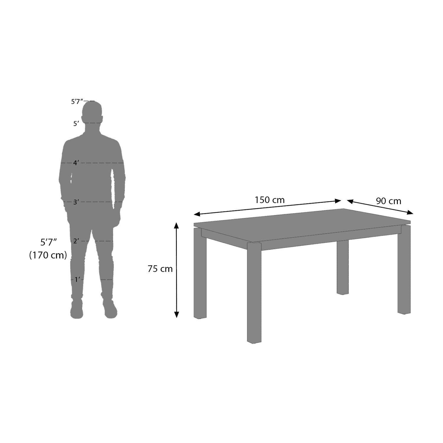 Atlas Solid Wood 6 Seater Compact Dining Table With Atlas Dining Chairs