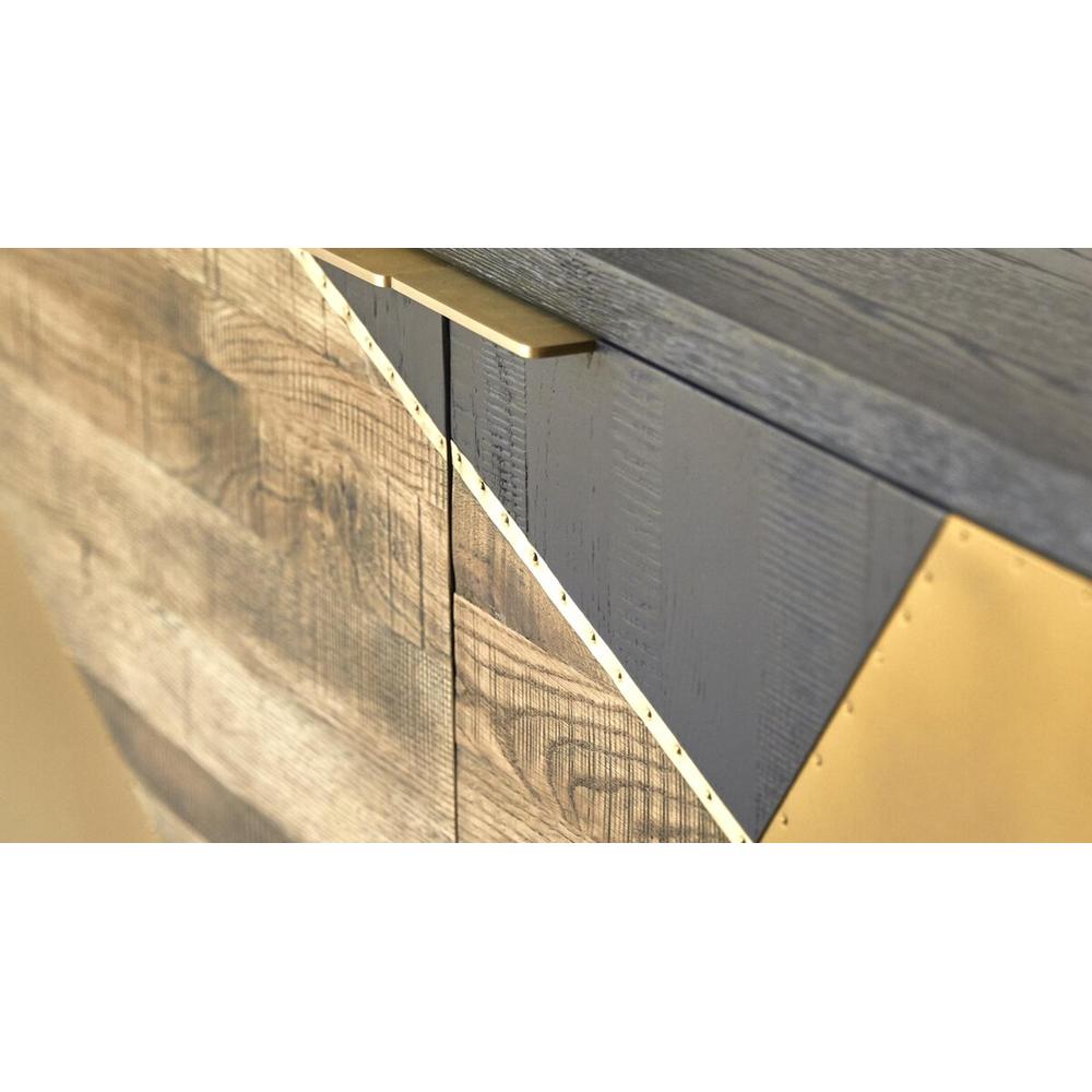 Poulain Wooden 3 Door Sideboard