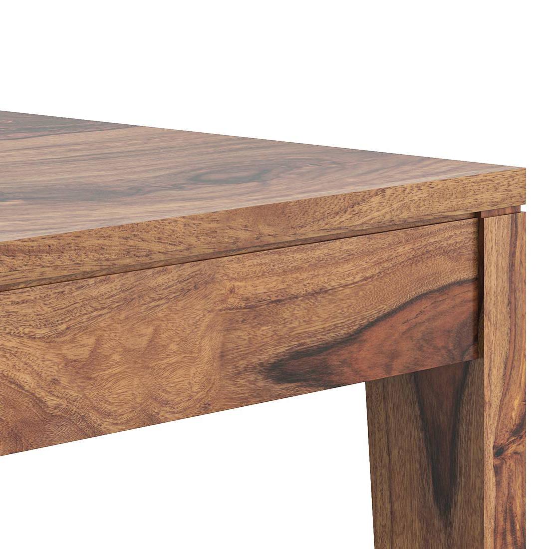 Julian 4 Seater Dining Table With Set Of 4 Oliver Dining Chairs (Finish- Teak)
