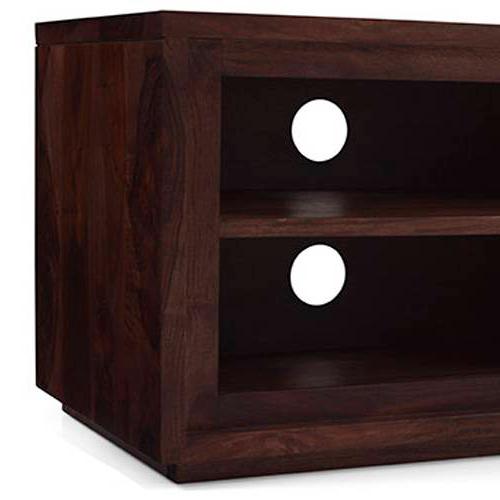 Vector Solid Wood TV Unit in Mahogany Finish