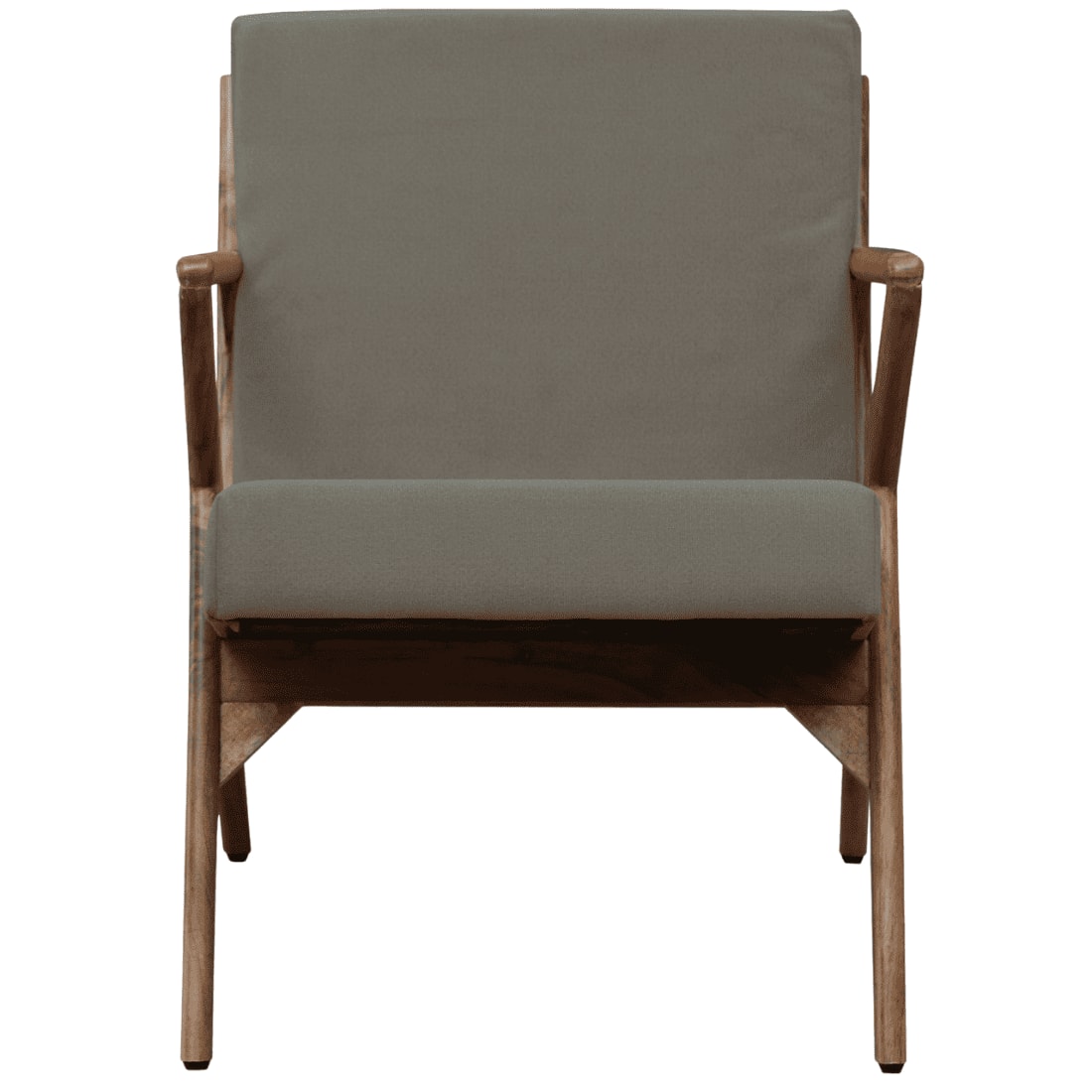 Zesta Grey Fabric Accent Chair