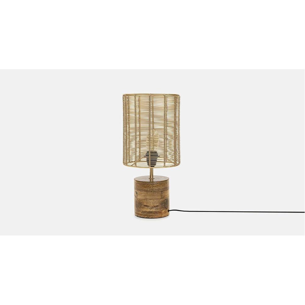 Edie Gold Table Lamp With Gold Iron Base