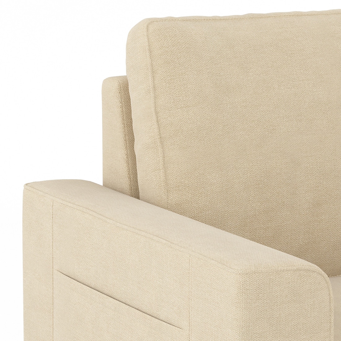 Kowloon Sectional Sofa Cum Bed with Storage in Sandshell Beige