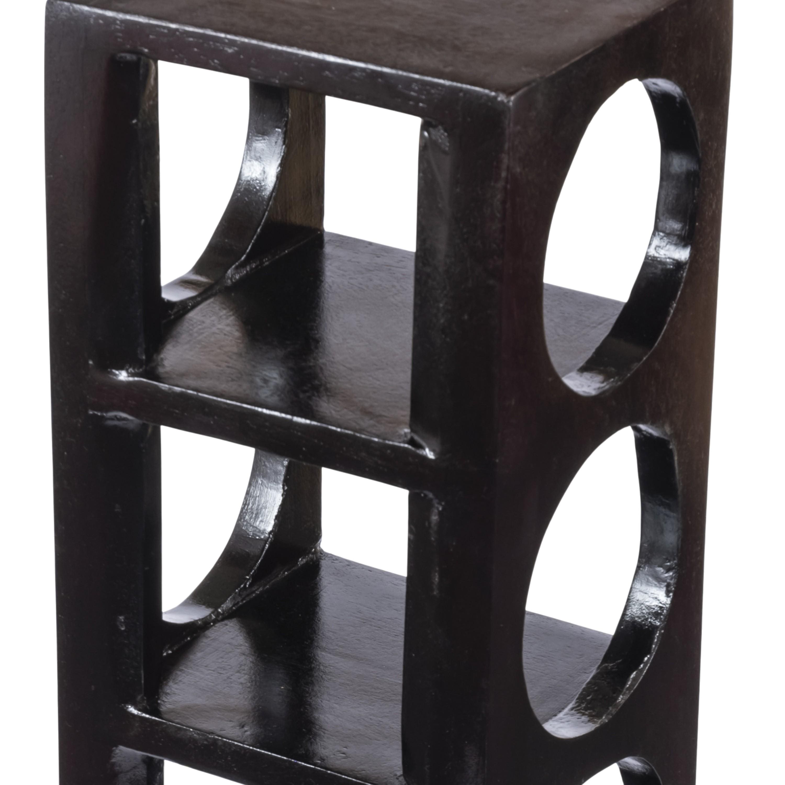 Wembley Sheesham Wood Wine Rack in Dark Walnut Finish