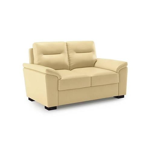 Adelaide 2 Seater Leatherette Sofa in Cream Colour