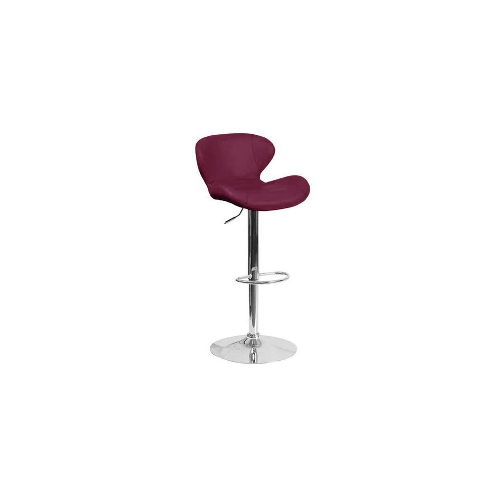 Indus Bar stool - Maroon-tan