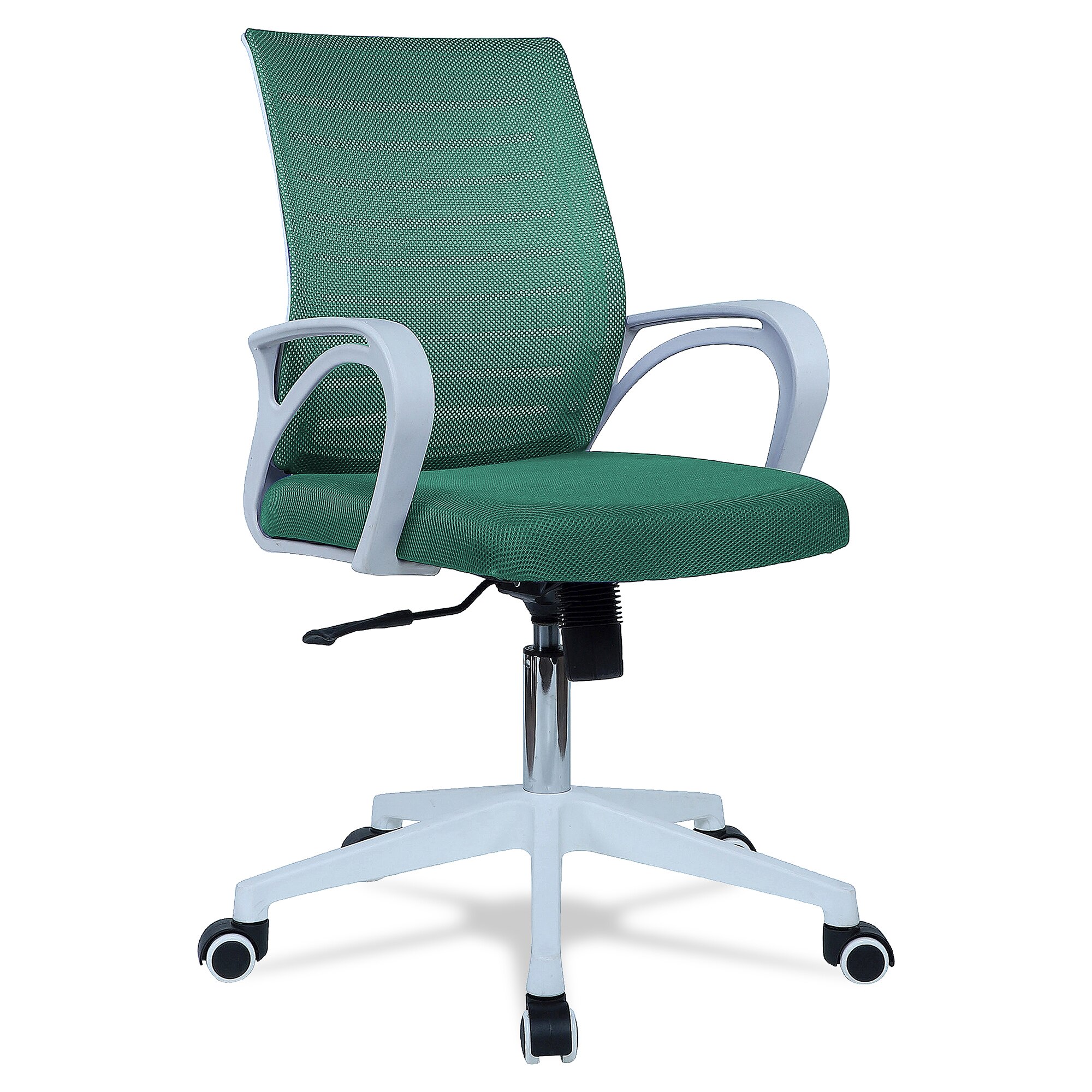 Mmarveal Mid Back Ergonomic Chair in Dark Green Colour
