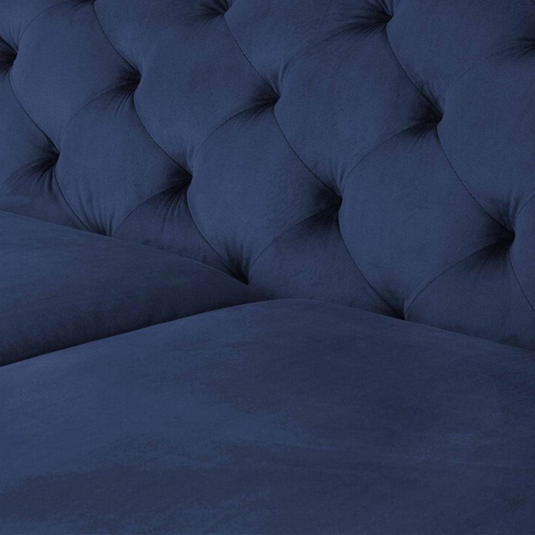 Cherish Fabric Sofa - Navy Blue