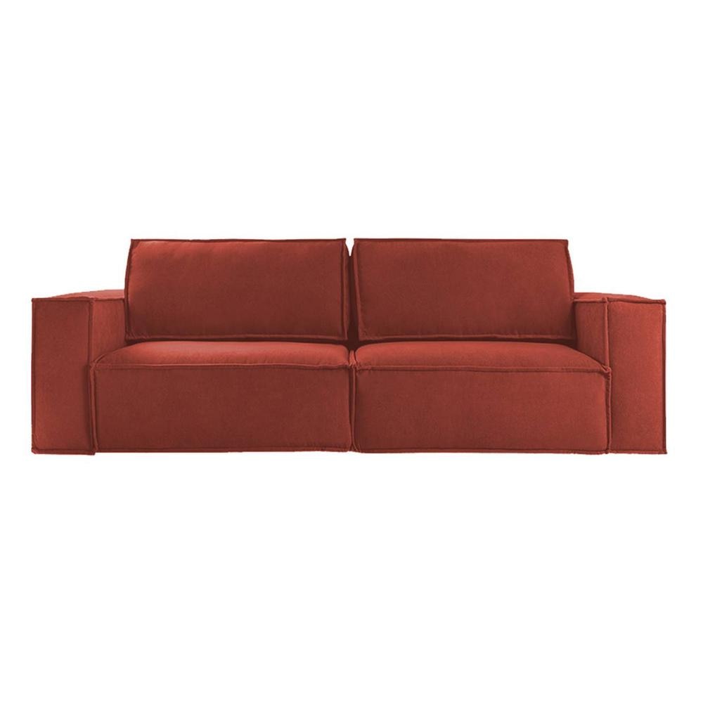 Skult 3 Pull Out Sofa Cum Bed In Pink Colour