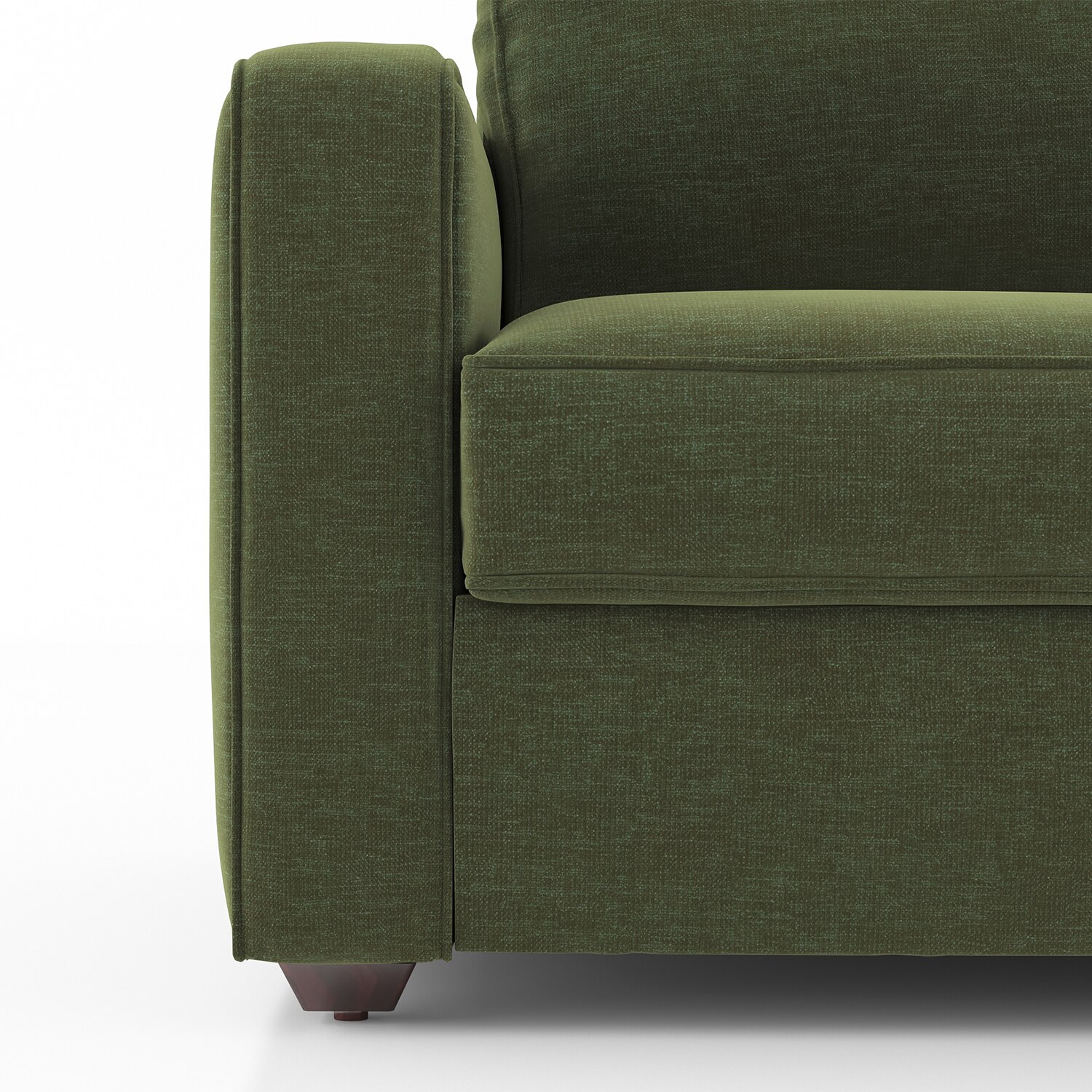 Apollo Sofa (Colour: Moss Green, Cushion: Hard, Sofa Type: Regular, Seating Capacity: 3 Seater, Back Type: Regular)