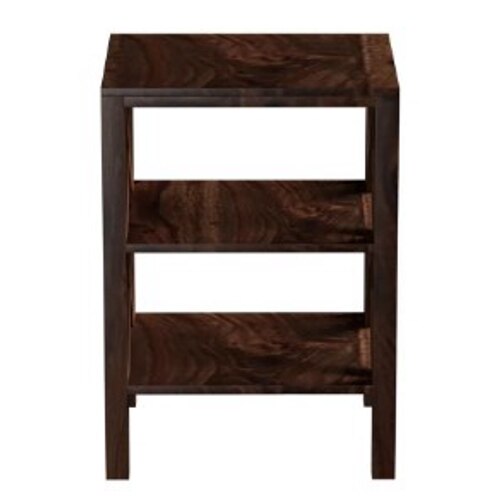 Redwood Solid Wood End Table in Walnut Finish