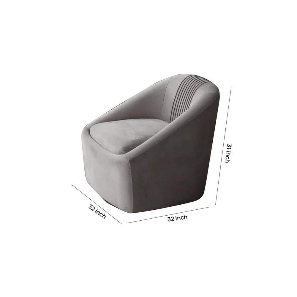 Chrishun Velvet Accent Chair in Navy Blue Colour