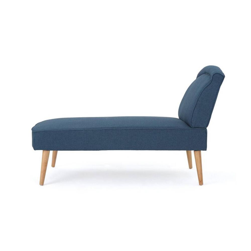 Recame Fabric Chaise Launger in T Blue Colour