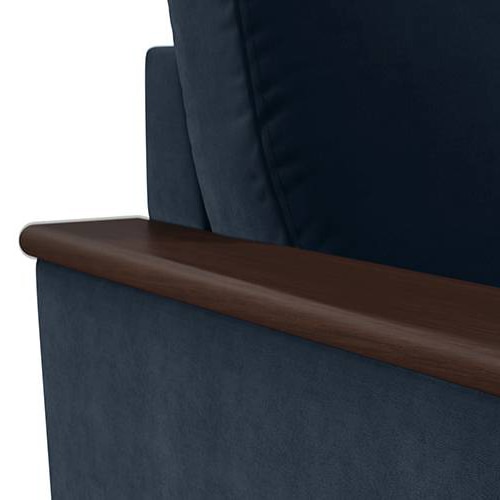 Corby Sofa Set (Colour: Sea Port Blue Velvet, Seater: 3+2+1+1)