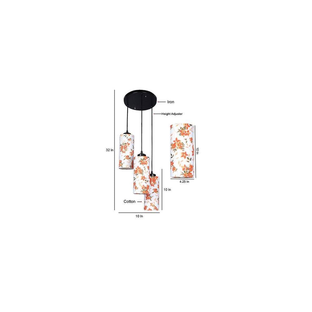 Kashton Multicolour Fabric Cluster Hanging Light