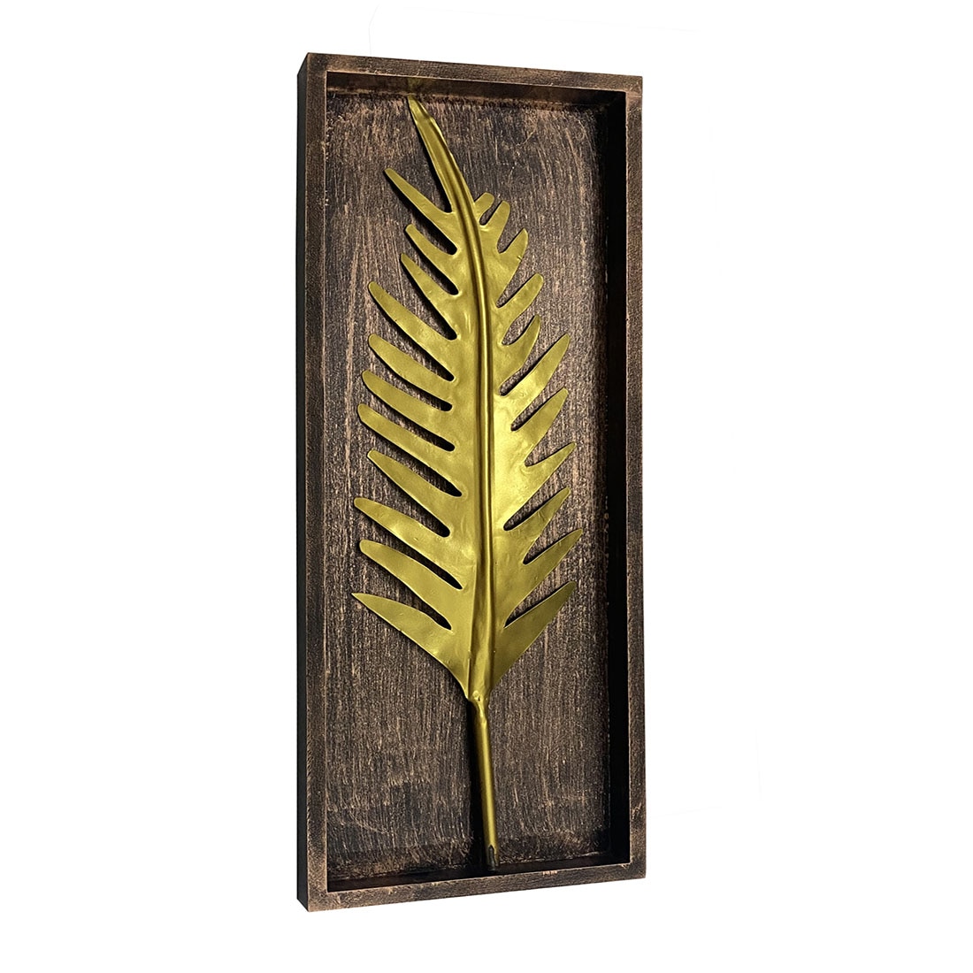W-Tally Abstract Metal Wall Decor in Gold Set of 1