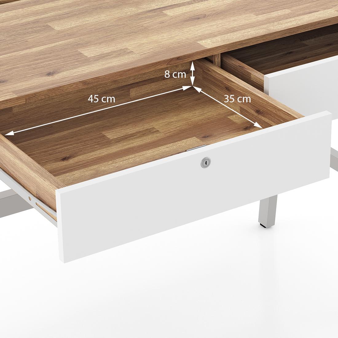 Terry Engineered Wood Study Table in Golden Oak Finish
