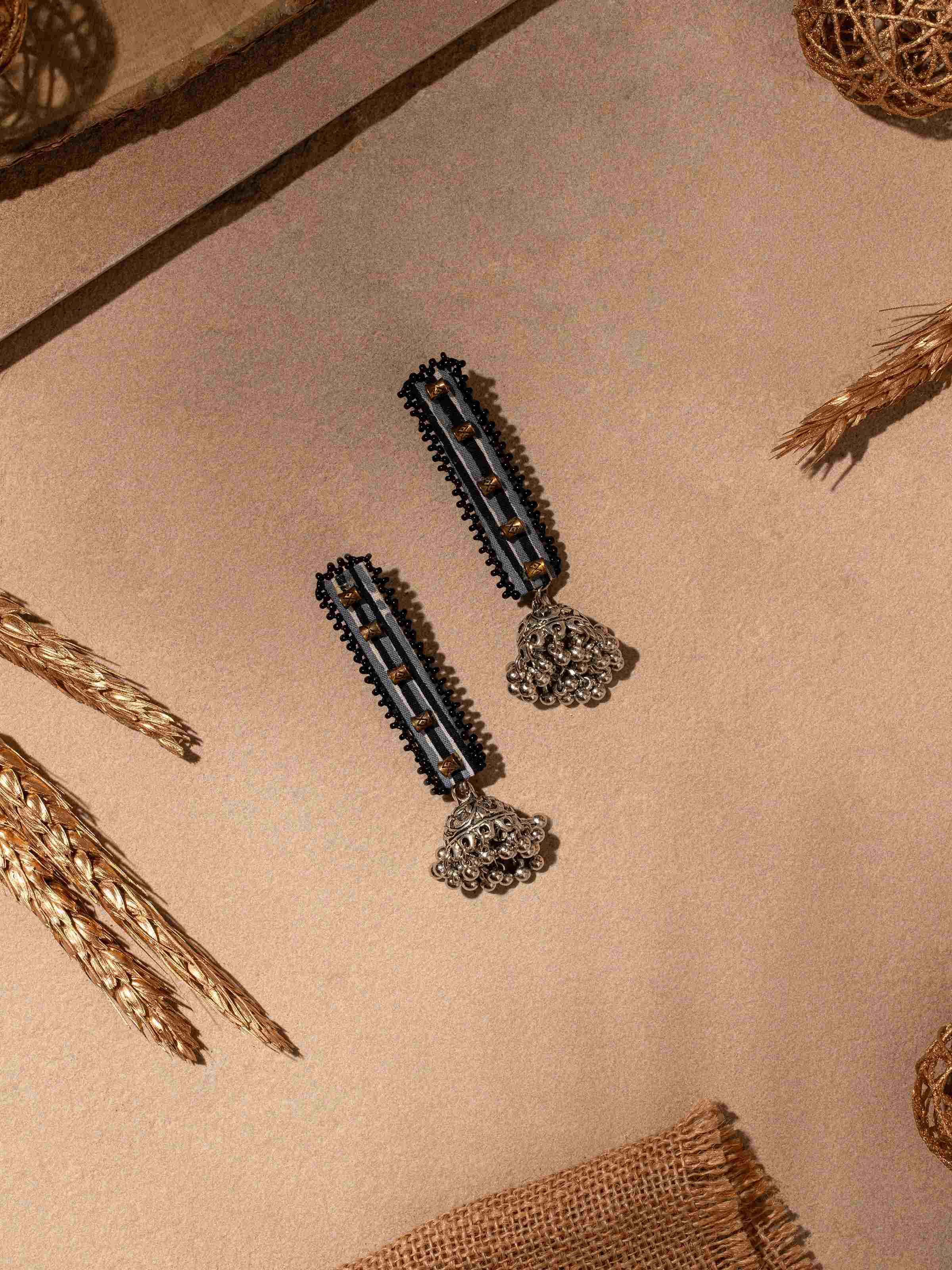 Ajrakh Drop Earrings