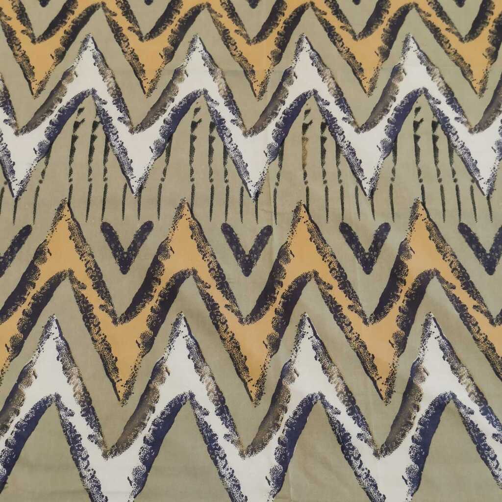 Green Abstract 210 TC Mix Cotton Flat Single Bed Size Bedsheet With 1 Pillow Cover From Threads