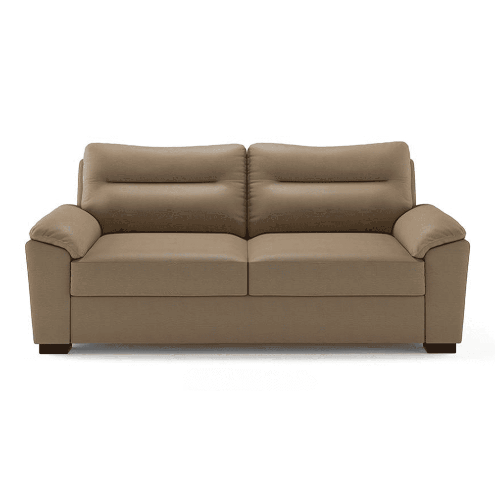 Adelaide 3 Seater Leatherette Sofa in Cappuccino Colour