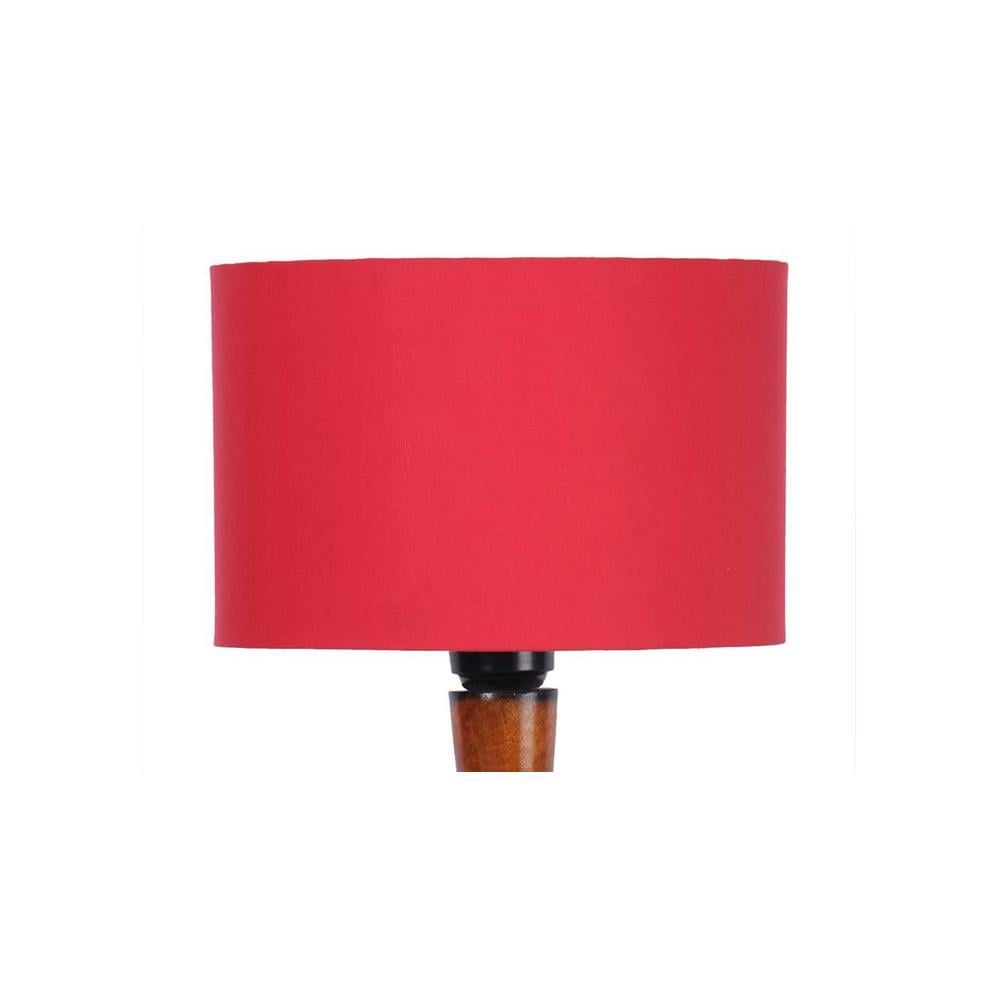 Candace Brown Cotton Shade Floor Lamp