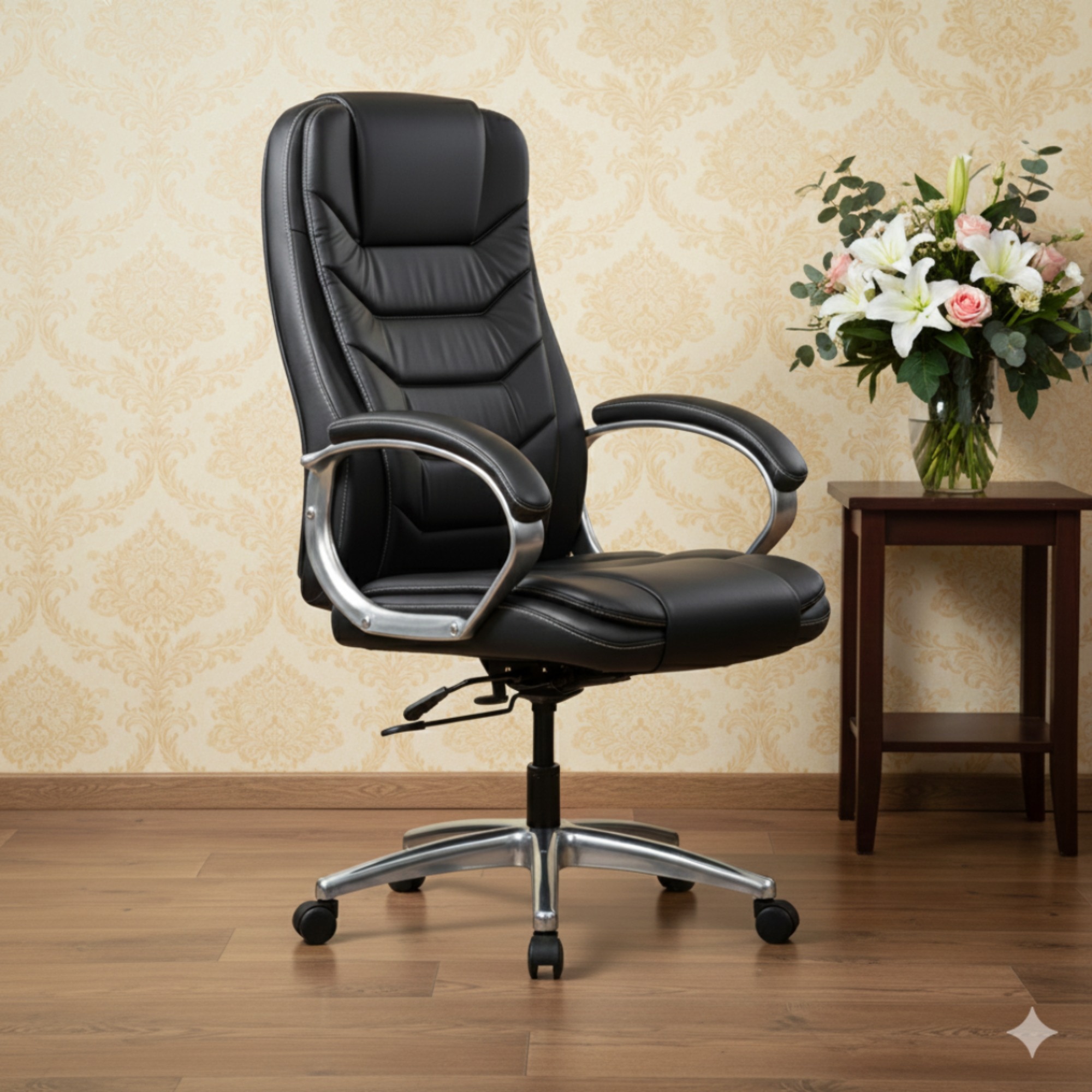 Smart Executive Chair In Black Colour - Adiko Systems