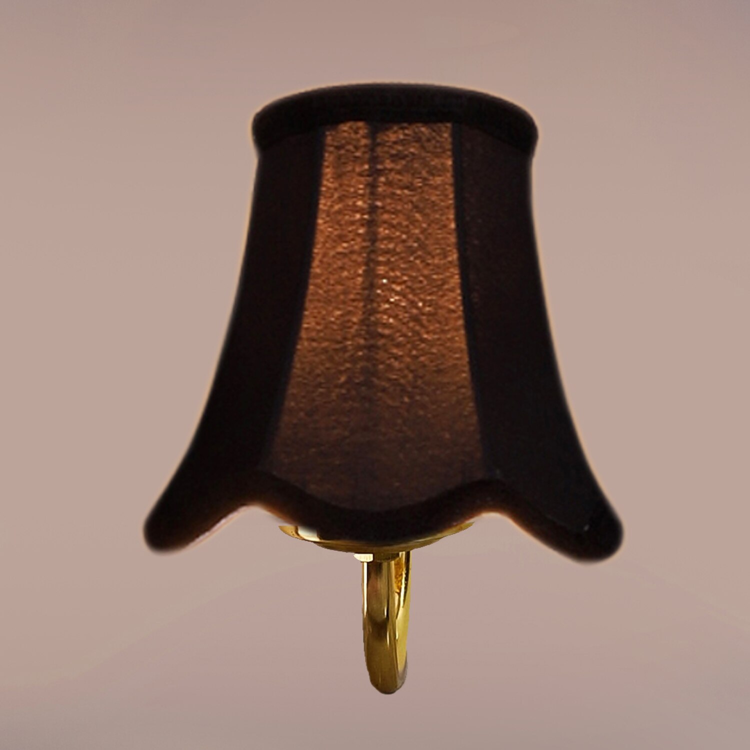 Devansh Gold Wall Mounted Lamp With Black Cotton Shade