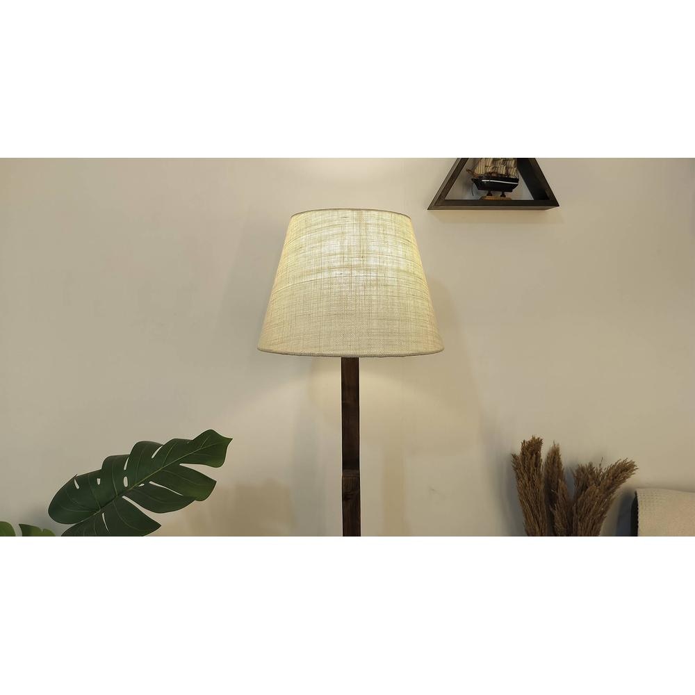 Skyline Beige Jute Floor Lamp with Beige Jute Base