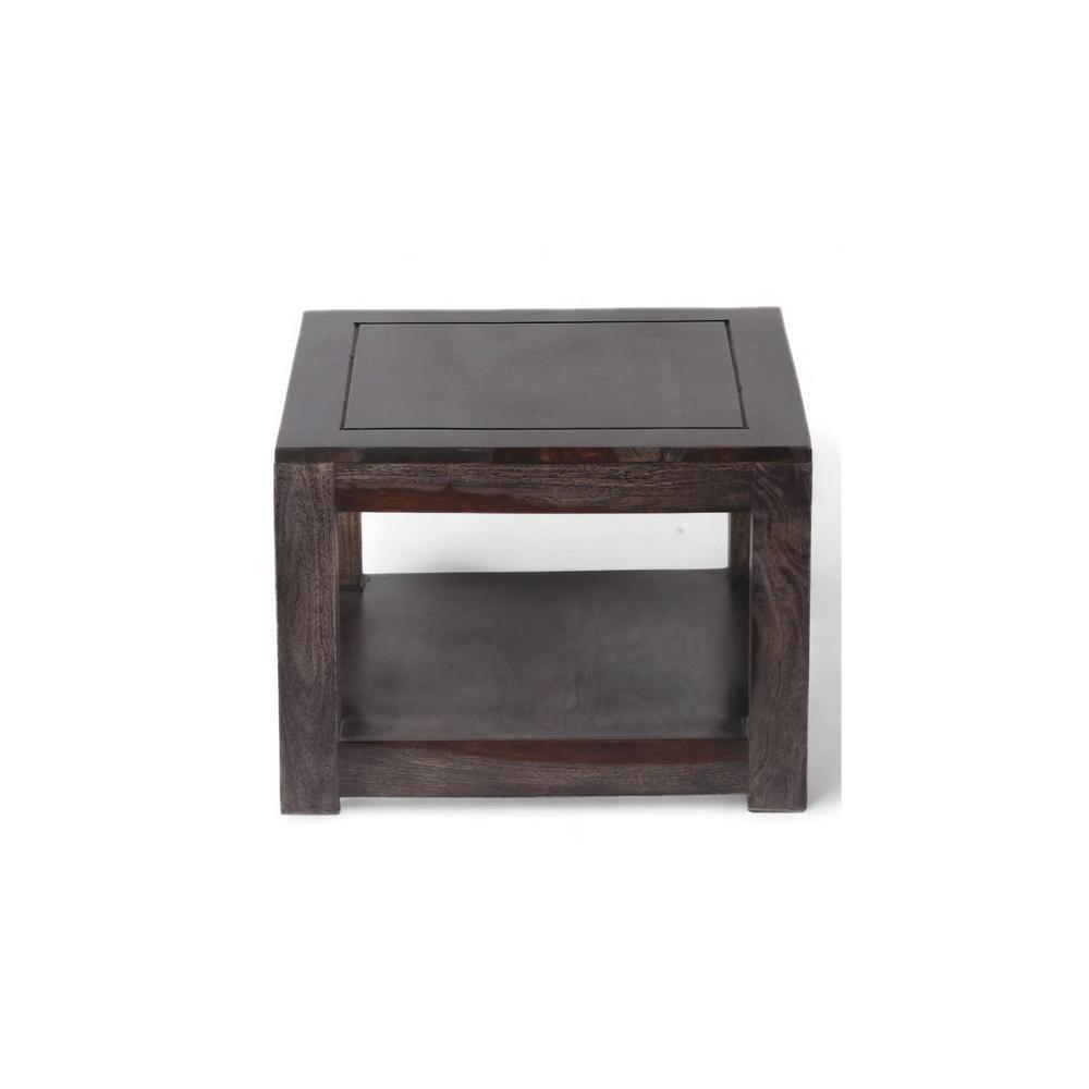 Lisbon Sheesham Wood Tea Table In Mahogany Finish